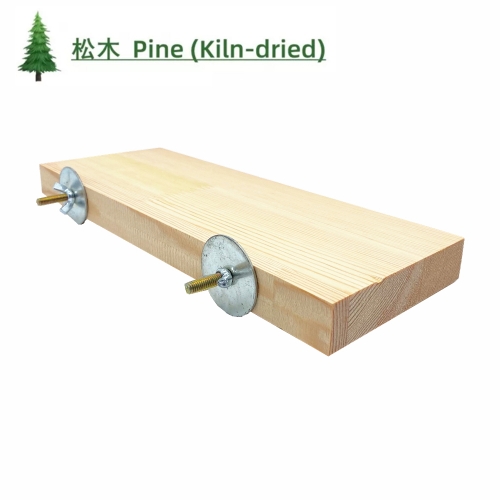 Chinchilla Natural Wood Pine Stand Platform 29x11x2.4cm (2.4cm thick)