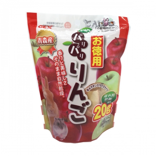 Japan GEX Crispy Apple Chips Snack for Chinchilla, Rabbit, Guinea Pig, Hamster (20g)