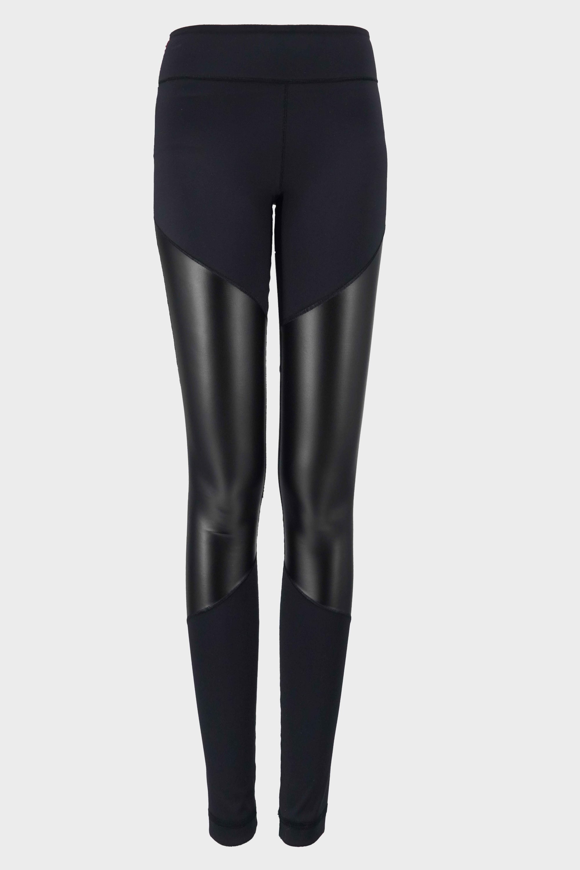 PU spliced yoga pants,TIGHTS