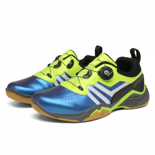 Badminton Shoes With Boa Systerm Royal/Neon Green
