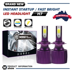 H7 Car LED Headlight Conversion 80W 10000LM Globes Bulbs Beam 6000K Kit