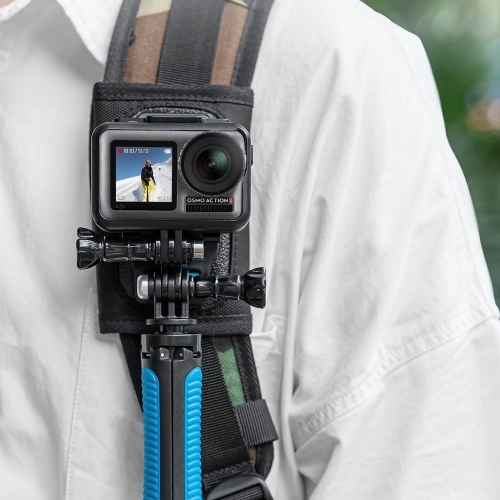 Selfie stick clearance backpack mount