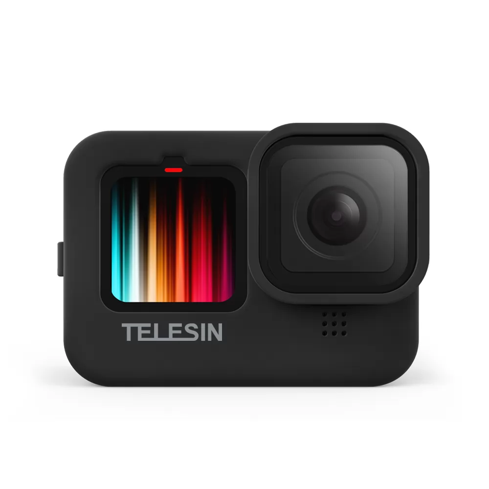 TELESIN Black Silicone Soft Case Protector Used For GoPro10/9