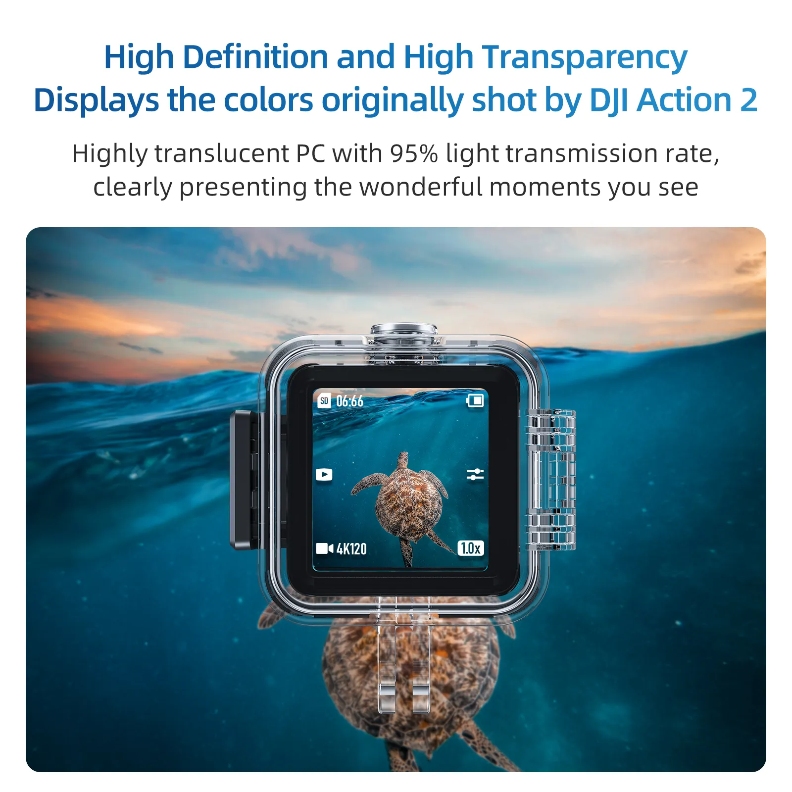 Waterproof Case for DJI Action 2 