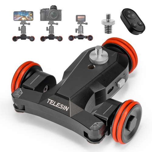 TELESIN Motorized Camera Dolly Slider Smart Remote Control Camera Car