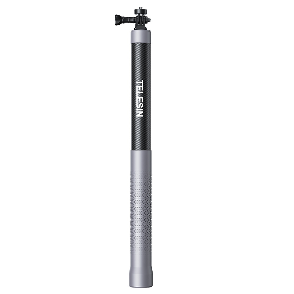 TELESIN Portable Selfie Stick with 3-jaw Adapter - Compatible with