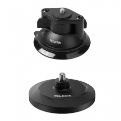 TELESIN Magnetic Base and Suction Cup Base Set for Insta360 GO 3