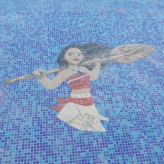 Mosaico de vidro para piscina