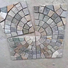 Design externo de padrão de pedra de pavimentação de malha