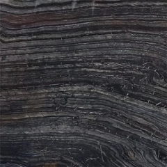 Azulejo de mármol pulido negro cebra M011 para paredes y pisos