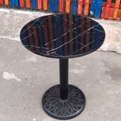 Marble Stone Black Round Table
