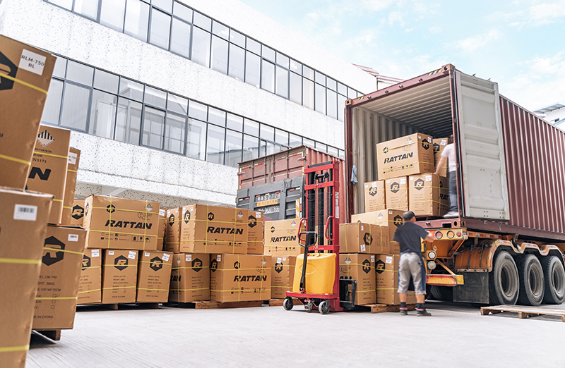 Loading the Container after Finishing Production