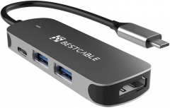 USB Type C  Hub, BEST CABLE  4-in-1 USB Type C  Hub Adapter - USB Type C  to HDMI 4K, USB 3.0, USB Type C  Charging Port, USB 2.0