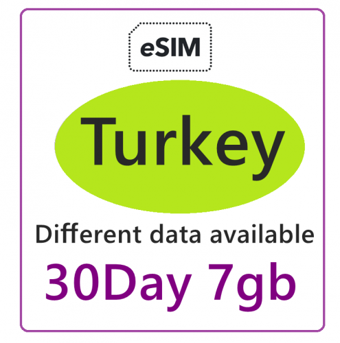 【免插卡eSIM】5G/4G 土耳奇30日上網卡,土耳奇eSIM, Turkey eSIM