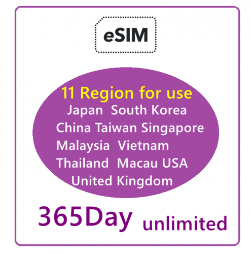 365day 5G/4G Common to 11 places unlimited