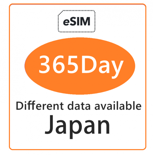 【esim】365 Day Japan 5G/4G Unlimited Data eSIM