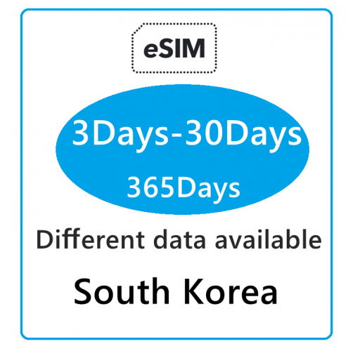 【免插卡eSIM】韓國 南韓 5G/4G無限eSIM