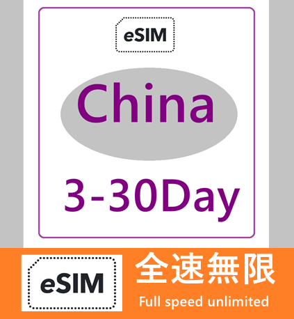 China 5G/4G Unlimited Data eSIM China eSIM