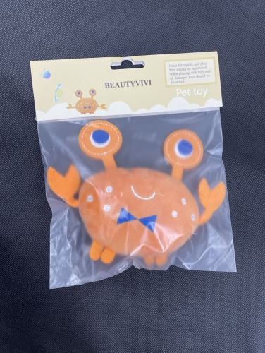 BEAUTYVIVI Pet Toys, Simulates Crab Shape, Squeaker Design, Durable, for Puppies, Small and Medium Sized Dogs