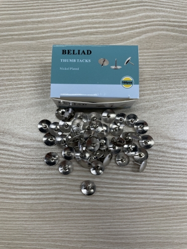 BELIAD Thumbtacks, Sturdy and Durable, Easy Insertion and Safe Removal, for Home, Offices, Classroom, Dorm Rooms, 100Pcs
