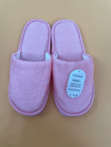 Chedoir thermal slippers, soft and comfortable, for women, pink