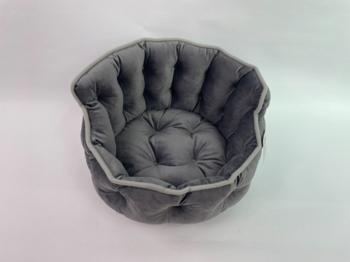 NUOMI gray 100% polyster household pets beds, filled with pp cotton, soft and comfortable
