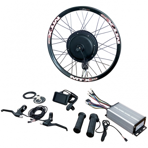 Kit de conversión de bicicleta eléctrica (ebike) de pico de 5000 W con  batería opcional de 72 V + LCD + rueda trasera