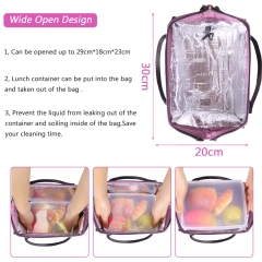 Purple Lunch Bag for Woman