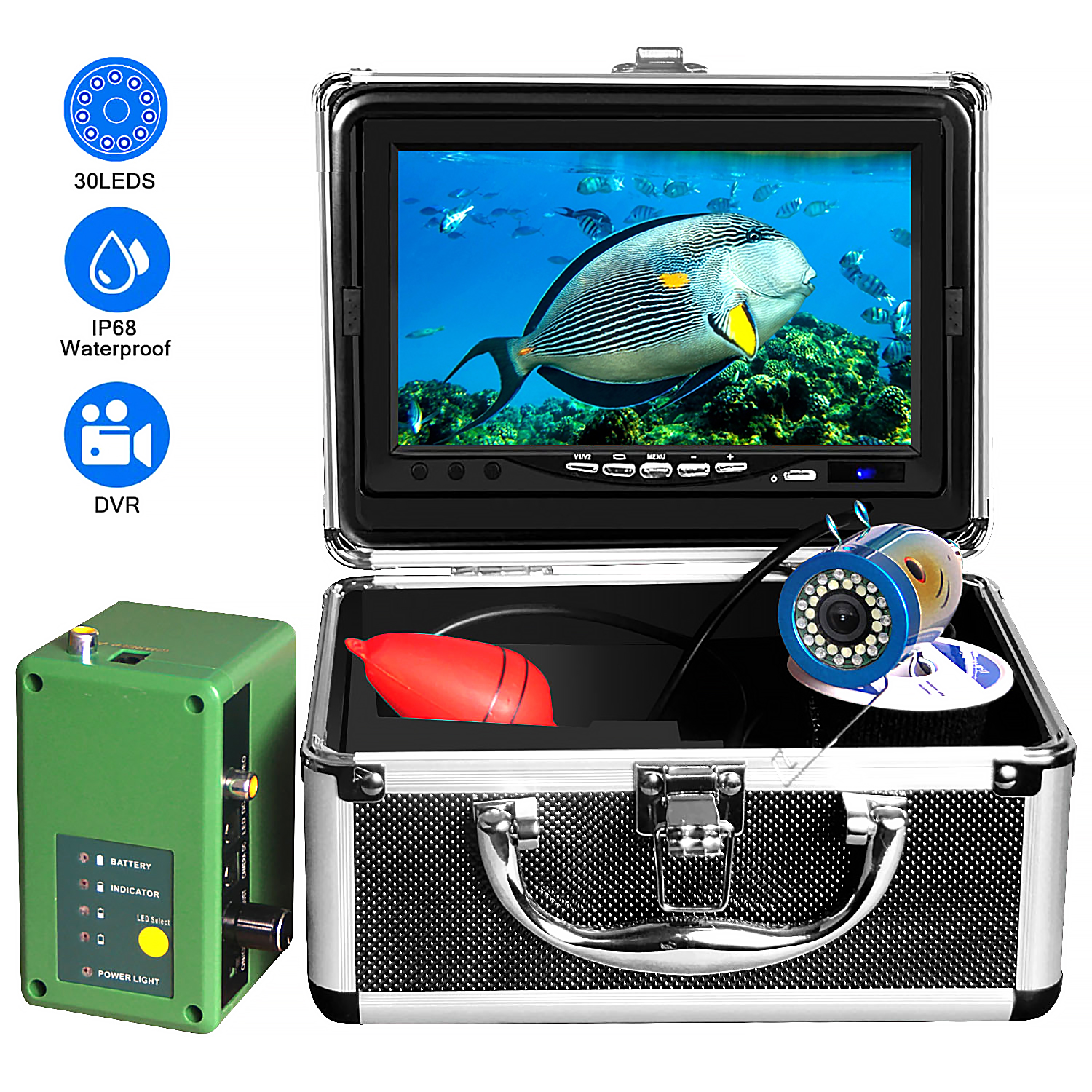7‘’underwater fishing camera with DVR