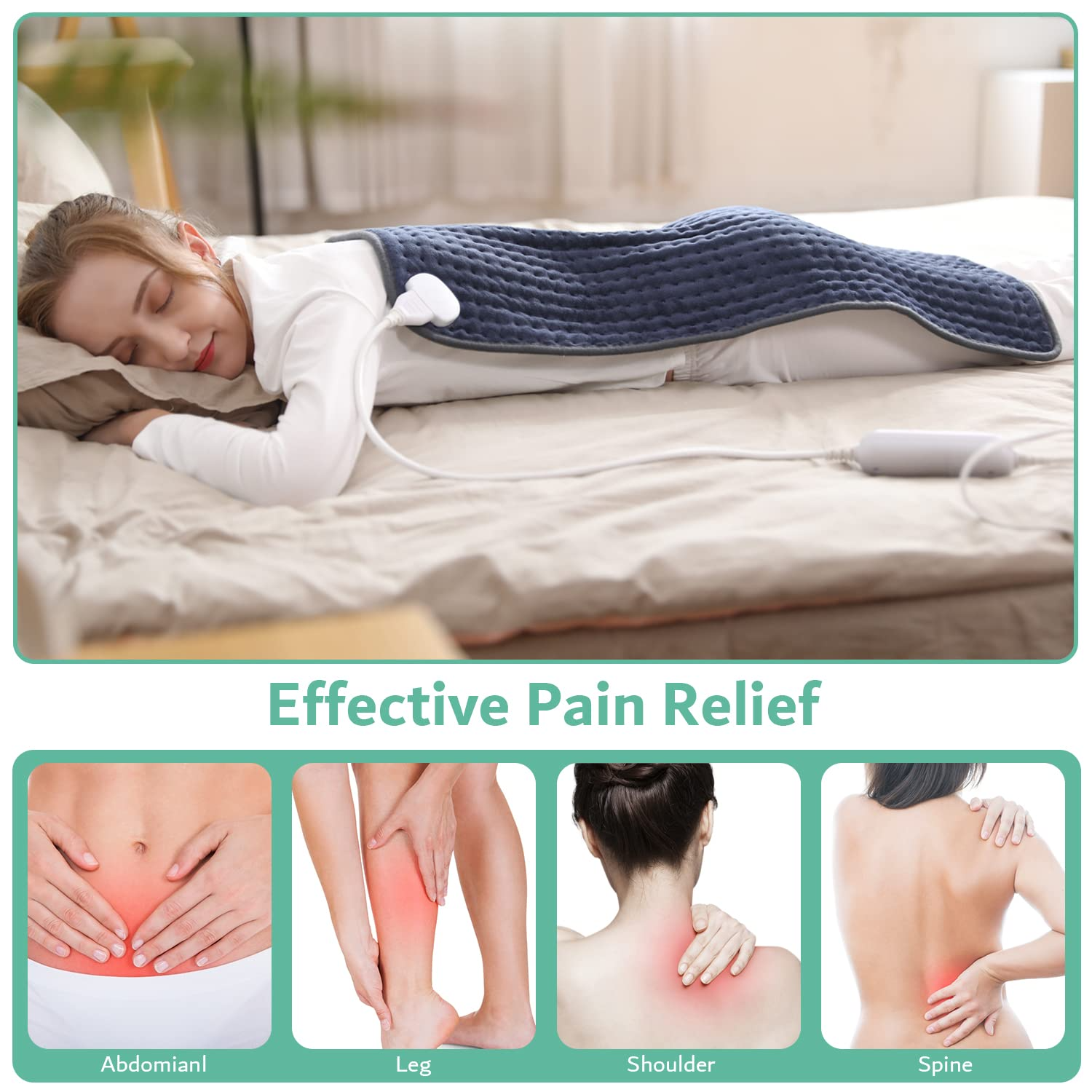 Heating Pad for Back Pain Relief, OKK 33