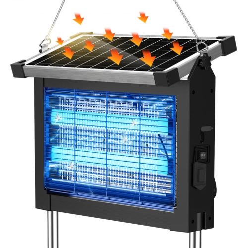 Solar bug zappers