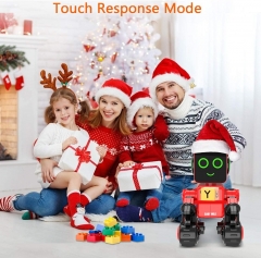 okk Robot Toy for Kids, Smart RC Robot Kit with Touch and Sound Control Robotics Intelligent Programmable Smart Robot with Walking,Dancing,Singing,Talking,Transfering Items for Boys Girls (Red)