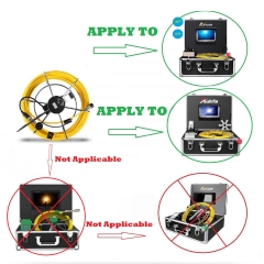 Pipe Camera's Kit Cable Use for Brand Anysun Aukfa HBUDS Sewer Camera 100ft Extension Cable for Pipe Camera,100ft Cable Parts for Pipe Inspection Camera(30M/100FT Cable)