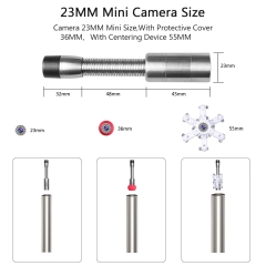 Drain Inspection Camera, Sewer Pipe Industrial Endoscope with DVR Recorder, Waterproof IP68 Snake Video System Borescope with 7 Inch LCD Monitor 1000TVL with 165ft Cable (8GB SD Card Include)