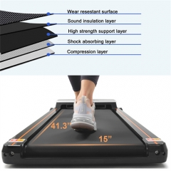 2 in 1 Under Desk Electric Treadmill, 2.5 HP Motorized Exercise Machine, 300 LBS Capacity, APP B'luetooth Remote Control LED Display, Running Walking/ Jogging for Home Office Use