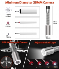 Sewer Pipe Camera, Drain Inspection Camera with Meter Counter, Endoscope Waterproof Camera with 7-inch LCD Monitor 1000TVL DVR Recorder Cable 30M for Technician Mechanic Plumbers(8G SD Card Include)