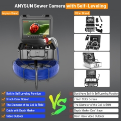 Self-Leveling Sewer Camera , Anysun 9