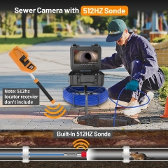 Sewer Camera with 512HZ Sonde Transmitter, Anysun 9