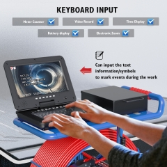 Anysun Sewer Pipe Inspection Camera 10 Inch IPS 1080P Screen and Meter Counter, Self-Leveling 512HZ Locator, 100M Diameter 9mm thick cable