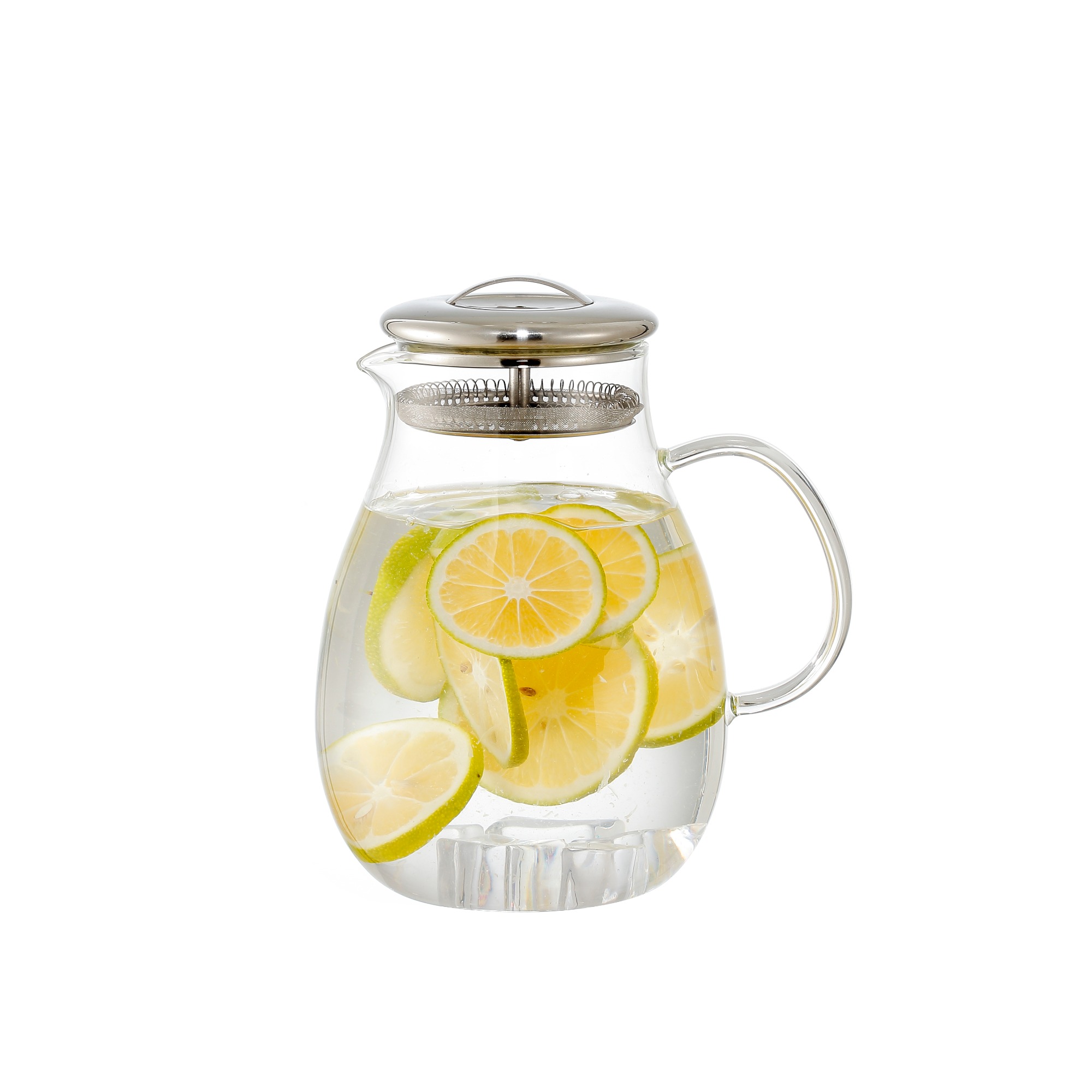 Glass water pitcher