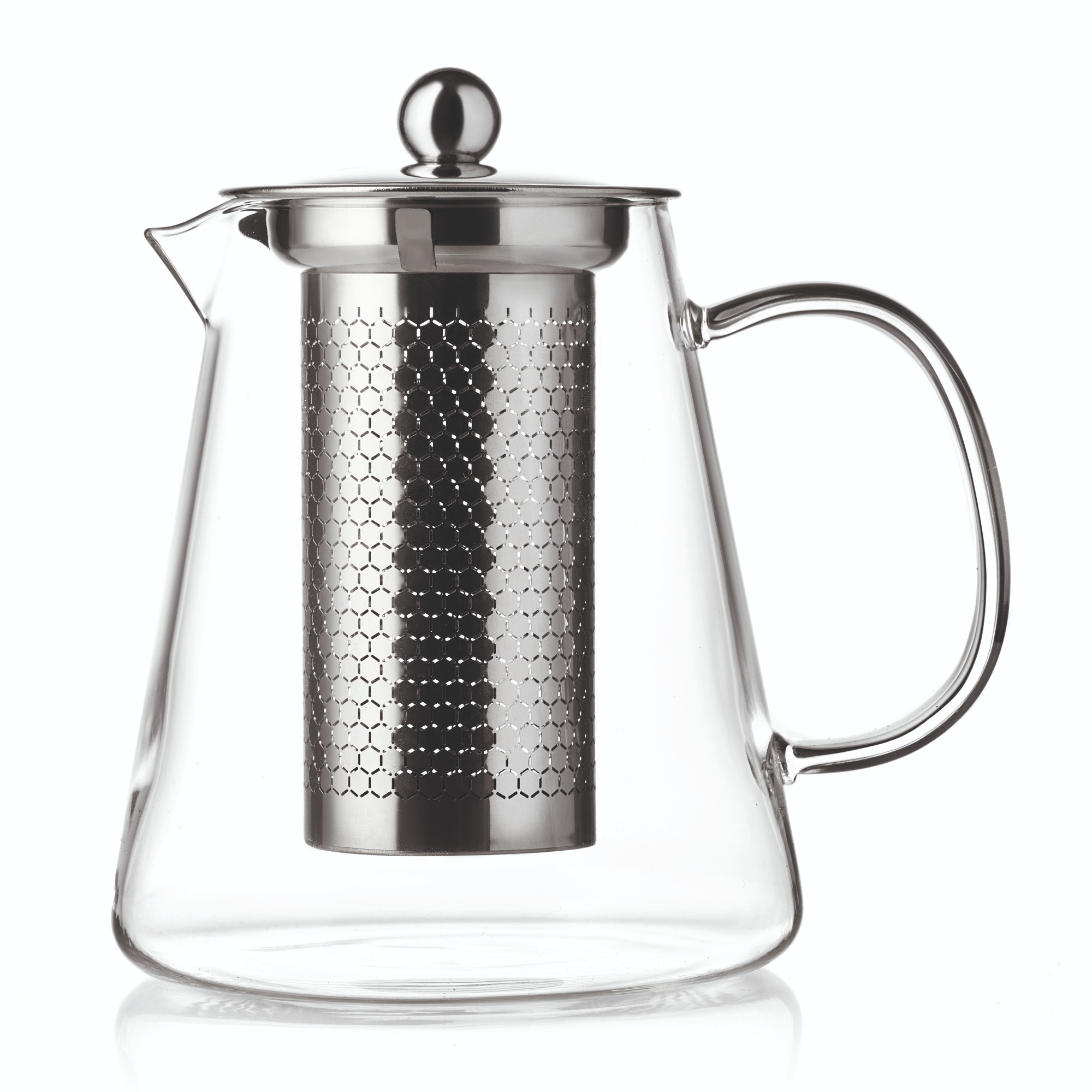 Glass Tea Pot with Stainless Steel Filter