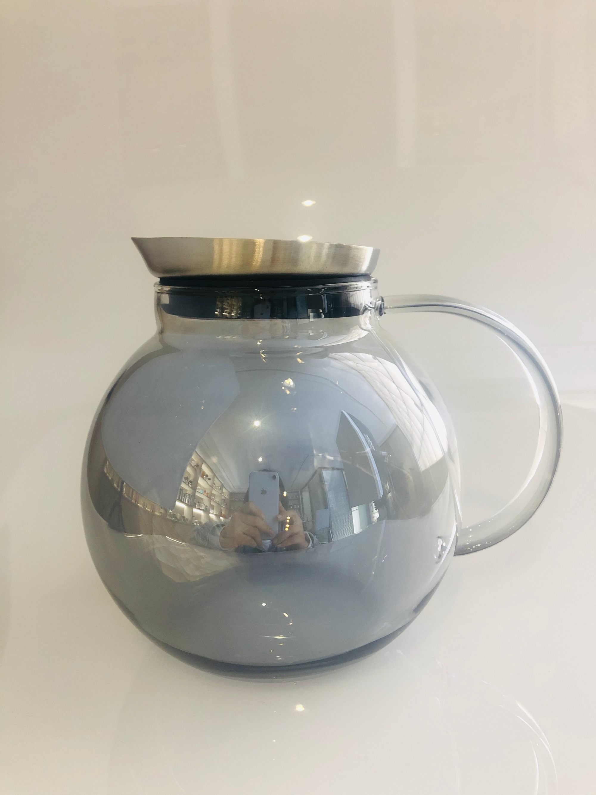 Plating Borosilicate Glass Water Jug