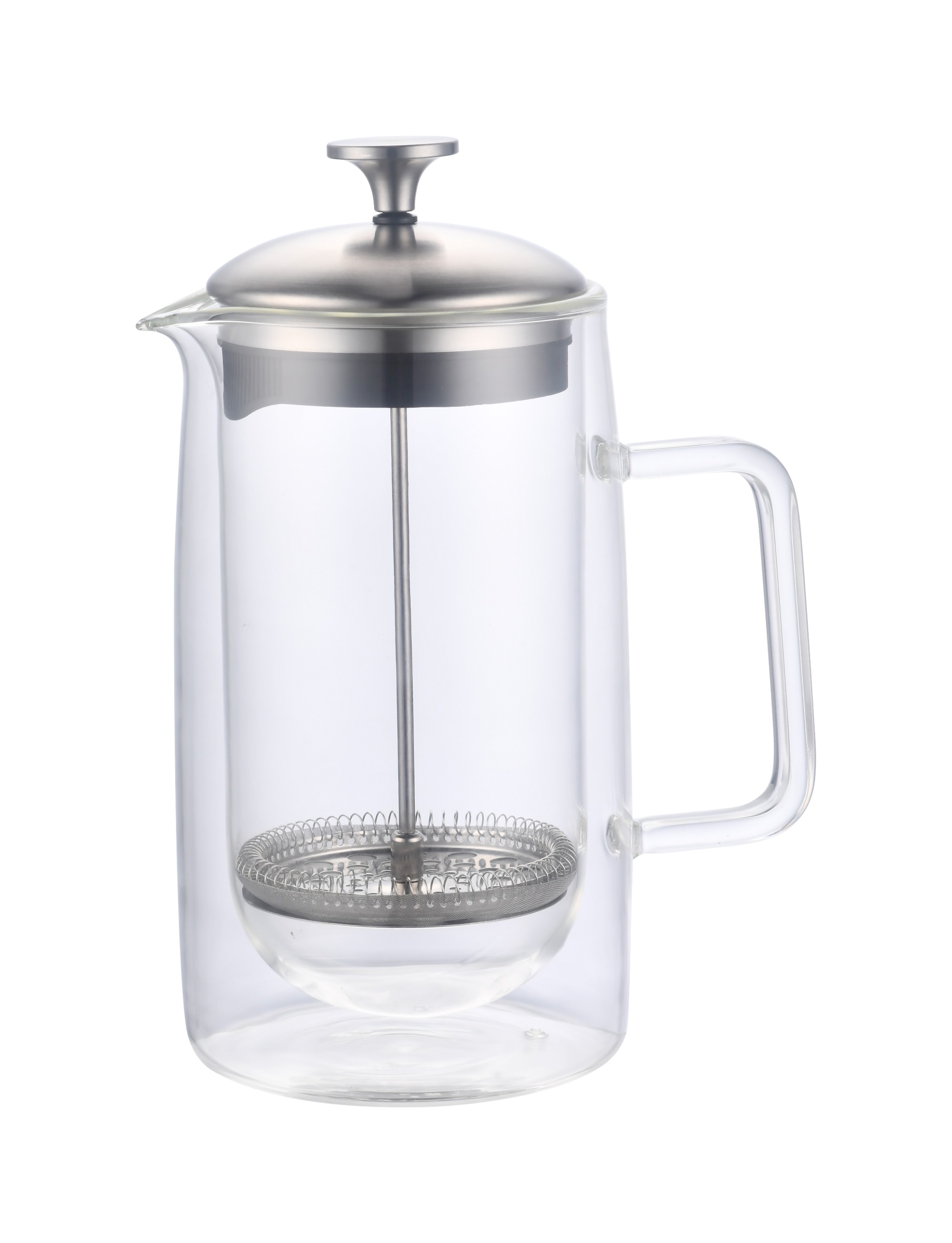 New Design Double Wall Glass Coffee French Press