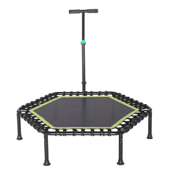Reliable Adult Indoor Bungee Cord Jumping Rebounder Gymnastic Fitness Mini Hexagon trampoline