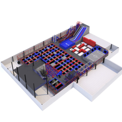 Customized TUV Certified Commercial Large Trampoline Park with Indoor Playground for Kids