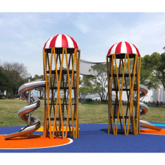 Latest design fun plastic children's outdoor playground manufacturer