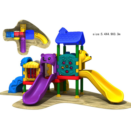 Kids Outdoor Playground New Design amusement park Equipment Plastic Playhouse