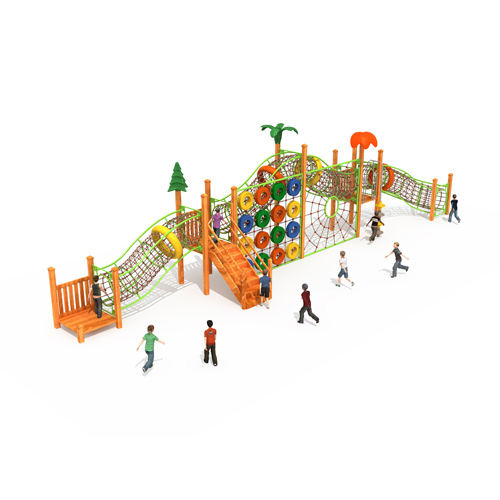 Outdoor Safety Children Tube And Tunnel Climbing Net Playground