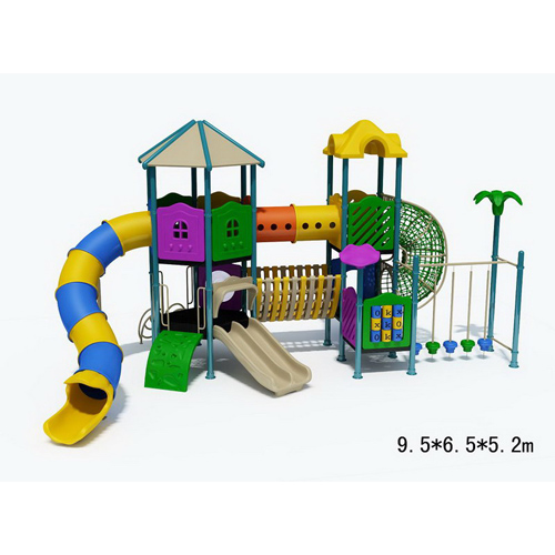 Children wooden outdoor playground equipment large slide kindergarten playground wooden toy for sale