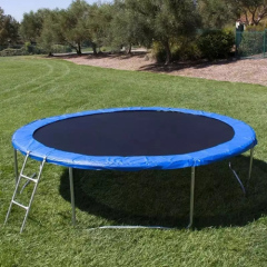 14ft Backyard Kids Single Bungee Jumping Trampoline with Safety Net